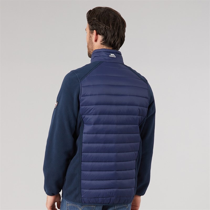 Mens Saunter Hybrid Padded Jacket Navy - Image 2