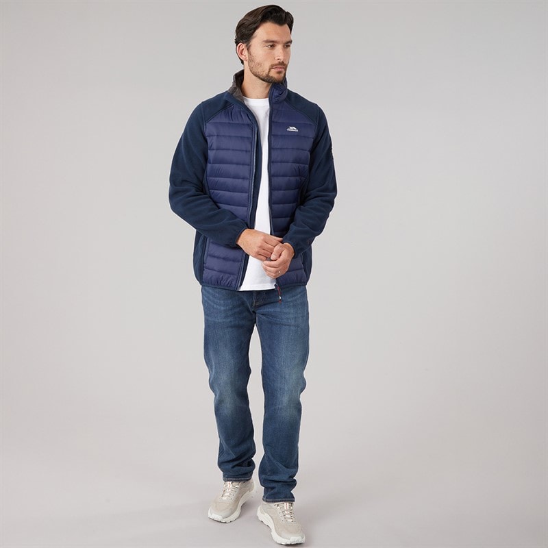 Mens Saunter Hybrid Padded Jacket Navy - Image 4