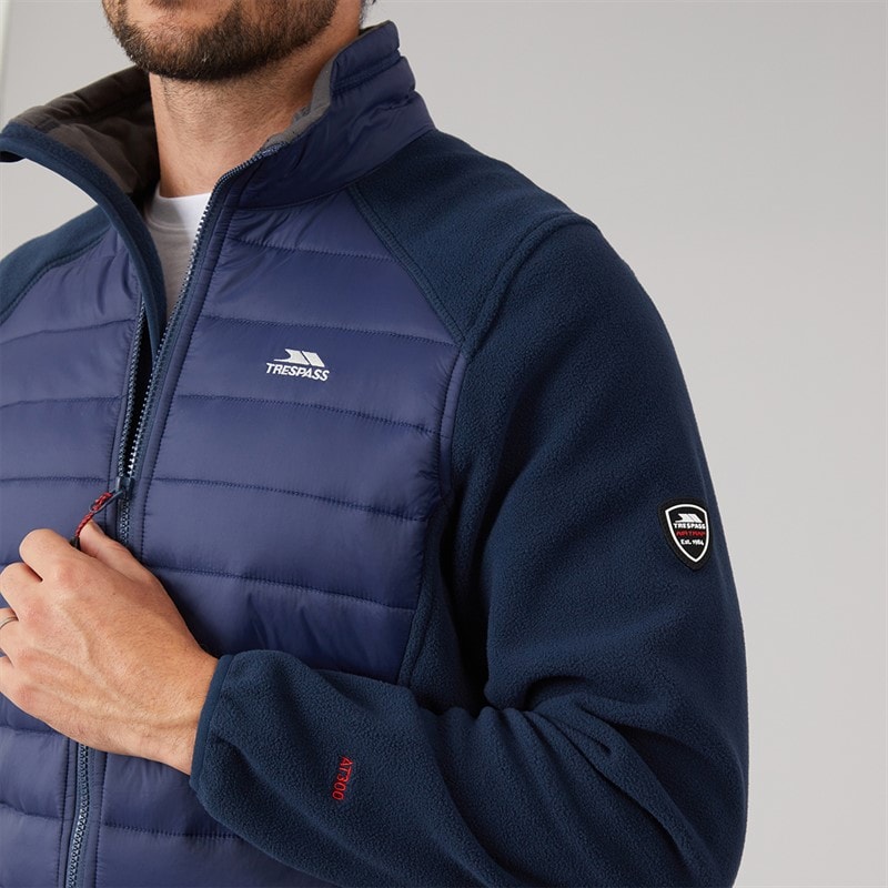 Mens Saunter Hybrid Padded Jacket Navy - Image 5