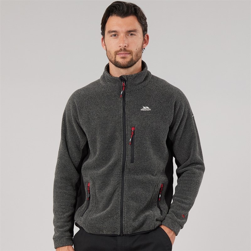 Mens Jynx Fleece Jacket Black - Image 3