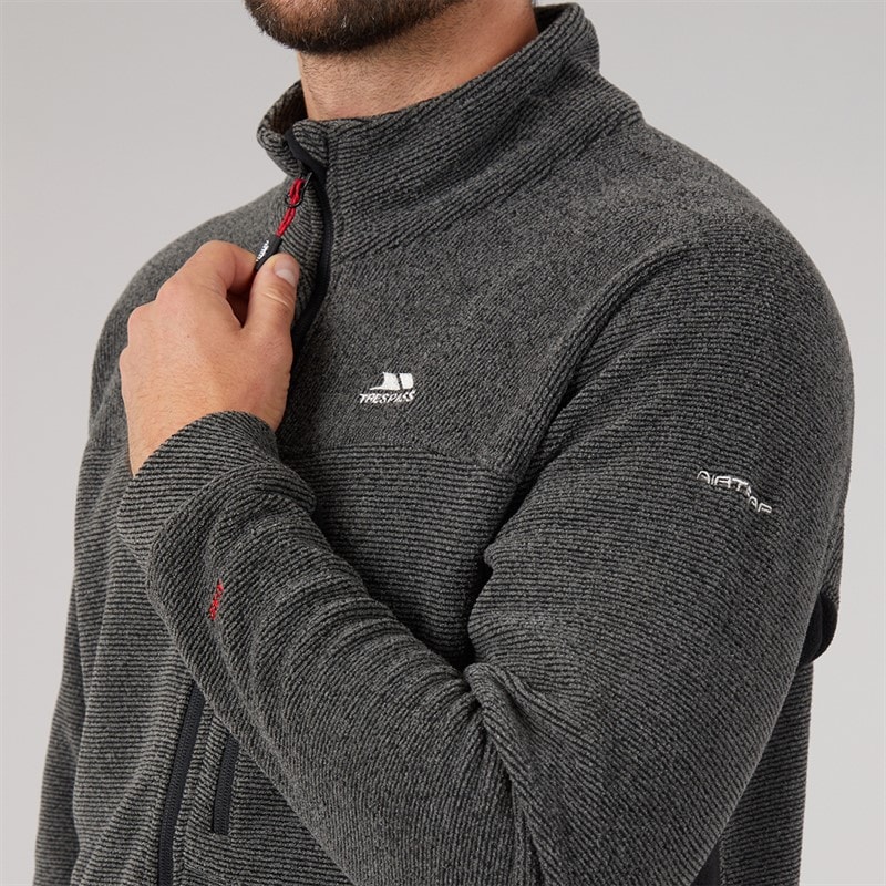 Mens Jynx Fleece Jacket Black - Image 5