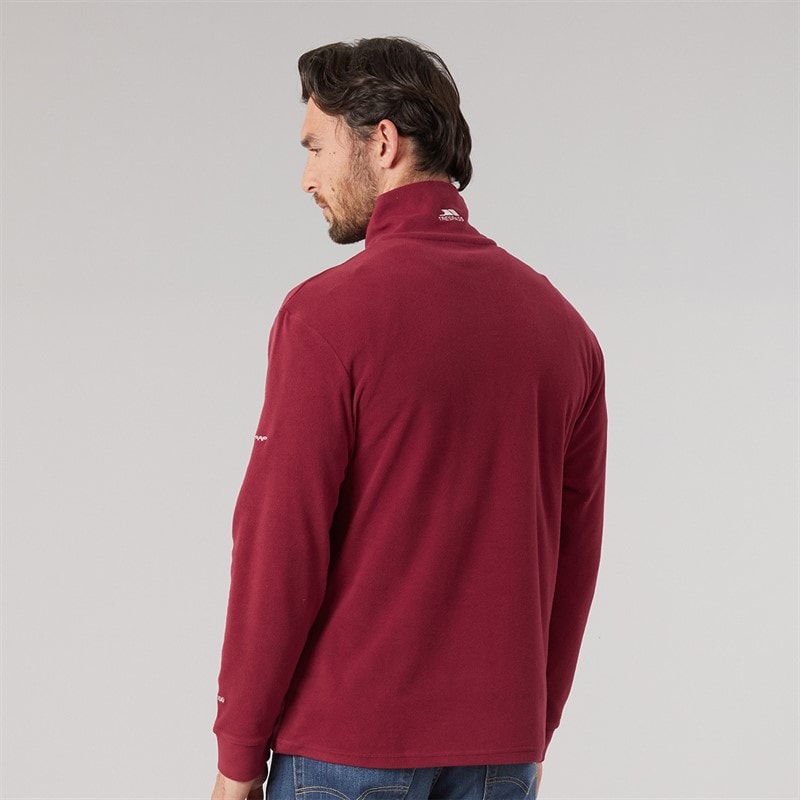 Mens Masonville 1/2 Zip Micro Fleece Merlot - Image 2