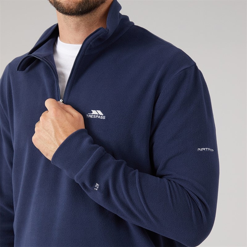 Mens Masonville 1/2 Zip Micro Fleece Navy - Image 5