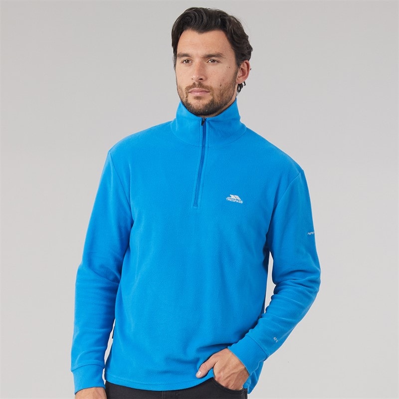 Mens Masonville 1/2 Zip Micro Fleece Blue - Image 3
