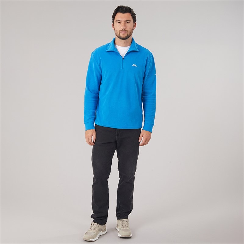 Mens Masonville 1/2 Zip Micro Fleece Blue - Image 4