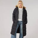 Womens Audrey Waterproof Padded Hooded Coat Black