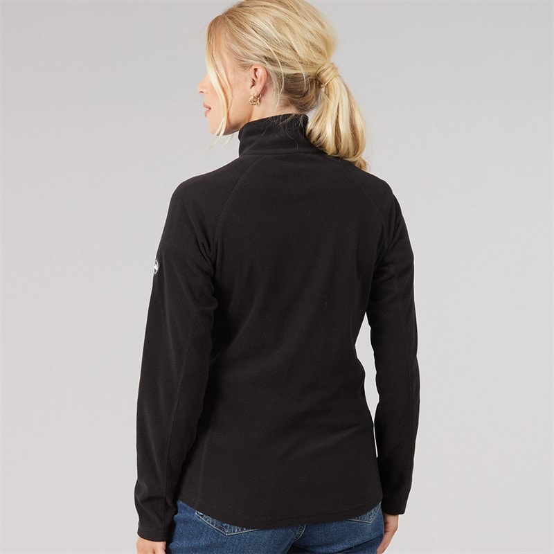 Womens Shiner 1/2 Zip Micro Fleece Black - Image 2