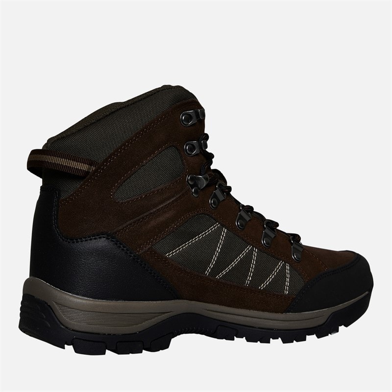 Mens Chavez Mid Waterproof Walking Boots Dark Brown - Image 5