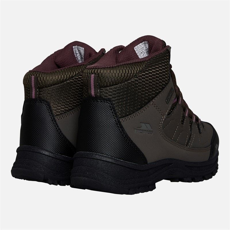Womens Mitzi Waterproof Walking Boots Coffee/Mauve - Image 3