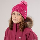Girls Nefti Knitted Bobble Hat Pink Lady