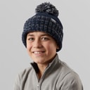 Girls Nefti Knitted Bobble Hat Navy