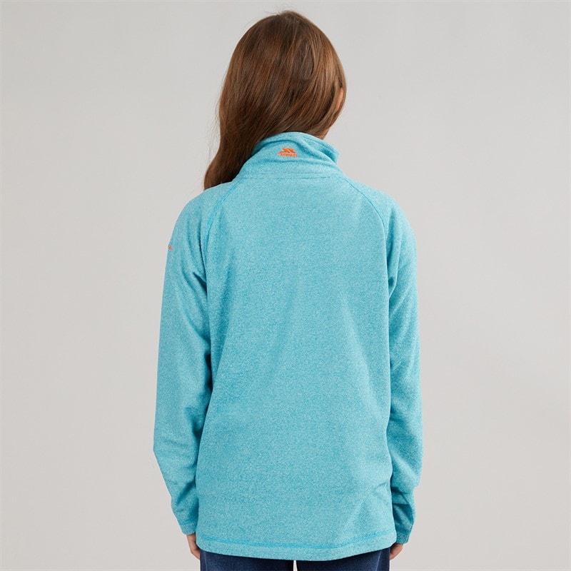 Trespass Girls Meadows 1/2 Zip Fleece Marine - Image 2