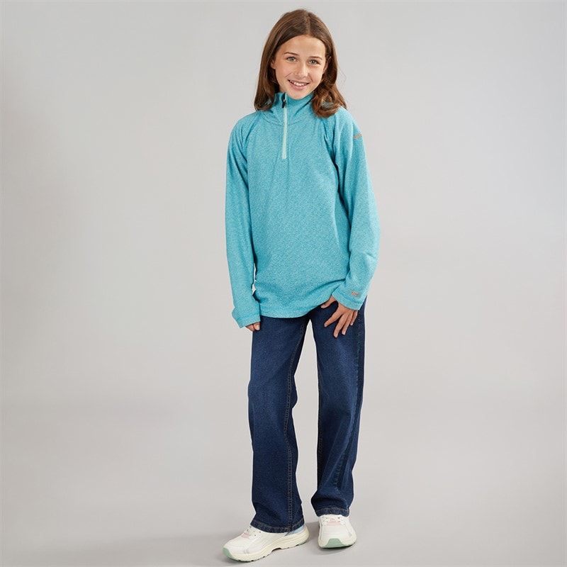 Trespass Girls Meadows 1/2 Zip Fleece Marine - Image 4