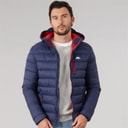 Mens Mikail Micro Padded Hooded Jacket Navy