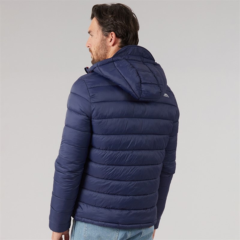 Mens Mikail Micro Padded Hooded Jacket Navy - Image 2