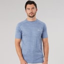 Mens Leecana Tech T-Shirt Denim Blue Marl