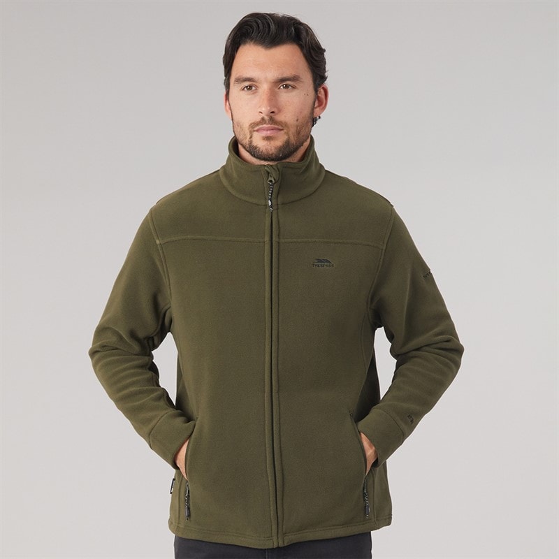 Mens Bernal Full Zip Fleece Jacket Dark Vine - Image 3