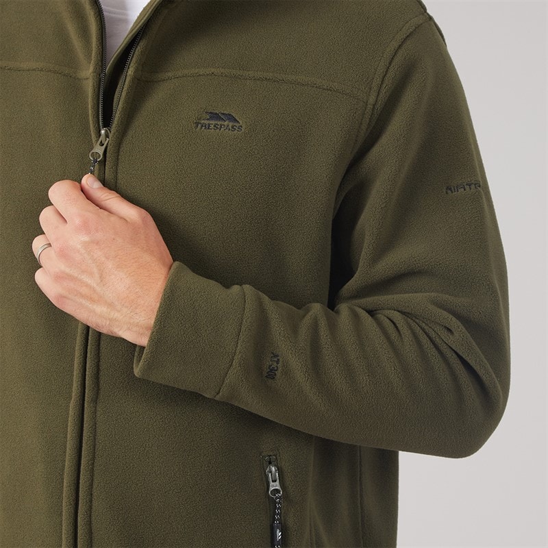 Mens Bernal Full Zip Fleece Jacket Dark Vine - Image 5