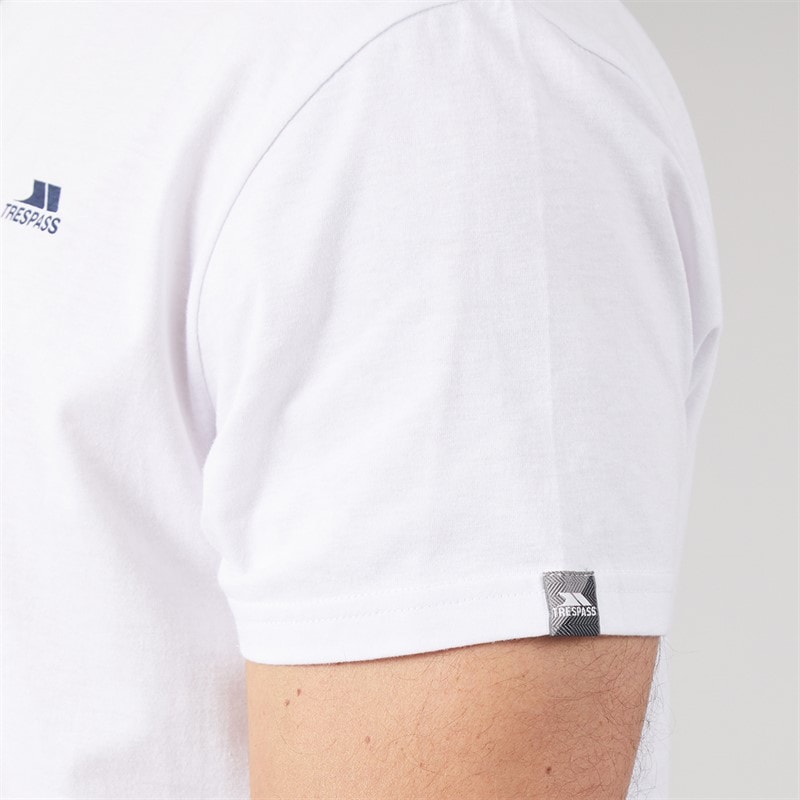 Mens Svensson Back Logo T-Shirt White - Image 5