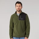 Mens Mcgeechan 1/2 Zip Micro Fleece Dark Vine