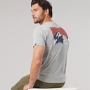 Mens Svensson Back Logo T-Shirt Grey