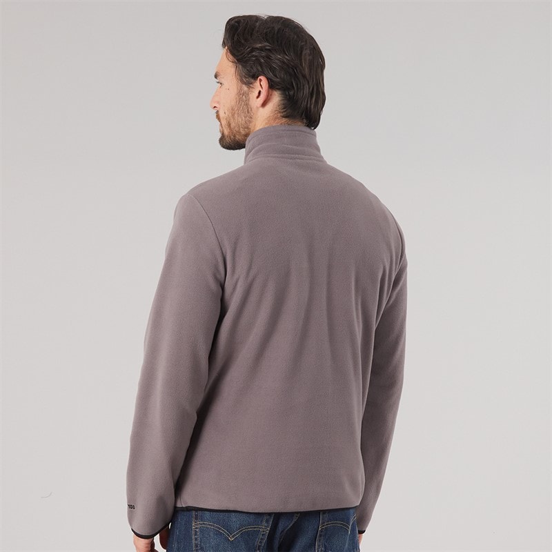 Mens Mcgeechan 1/2 Zip Micro Fleece Mid Grey - Image 2
