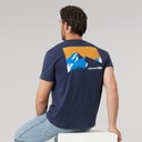 Mens Svensson Back Logo T-Shirt Navy