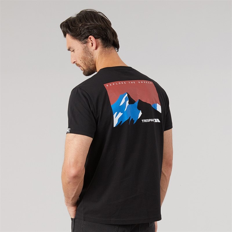 Mens Svensson Back Logo T-Shirt Black - Image 3