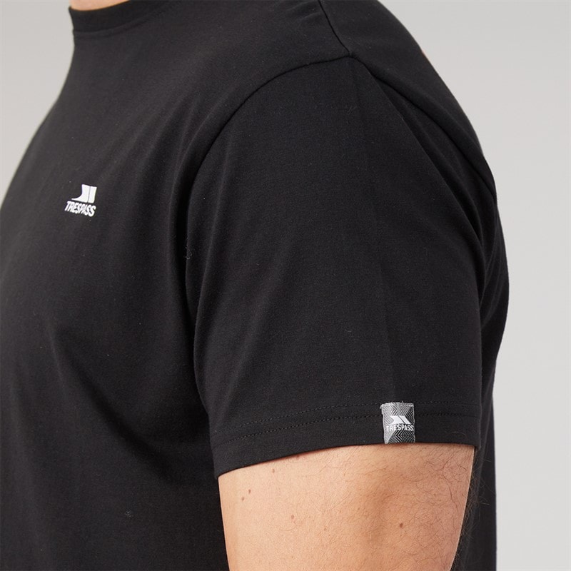 Mens Svensson Back Logo T-Shirt Black - Image 5