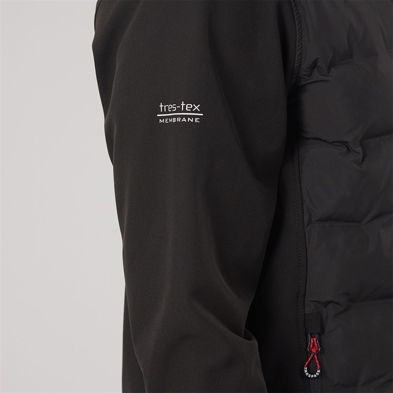 Mens Alwero Waterproof Padded Softshell Jacket Black - Image 5
