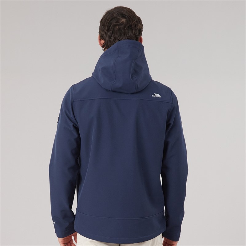 Mens Alwero Waterproof Padded Softshell Jacket Navy - Image 2