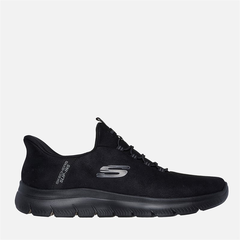 SKECHERS Mens Summits Korlo Slip Ins Sneakers Black