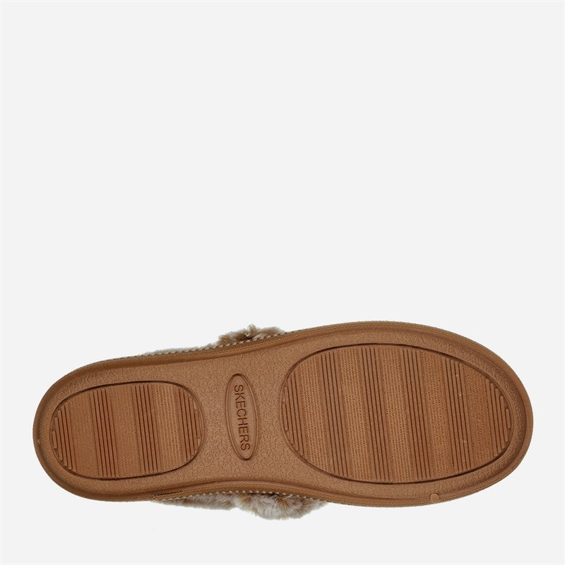 Womens Cozy Campfire Team Toastie Slippers Brown - Image 2
