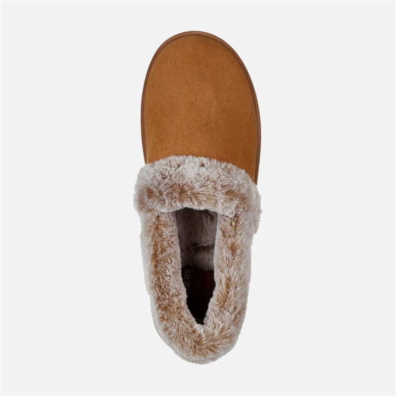 Womens Cozy Campfire Team Toastie Slippers Brown - Image 4