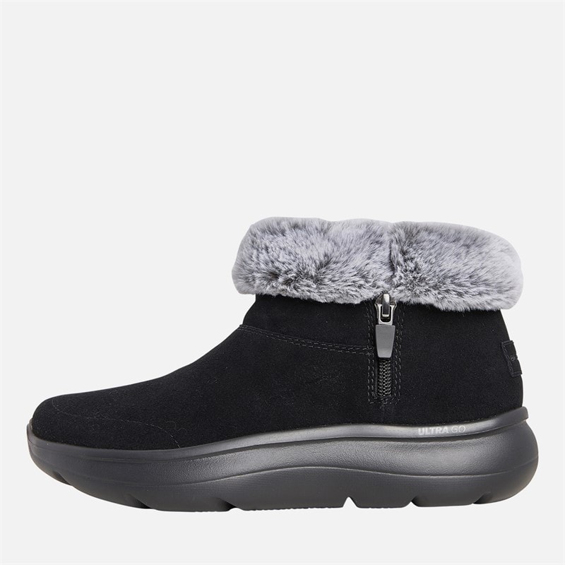 SKECHERS Womens On The Go Encore Snow Capped Boots Black