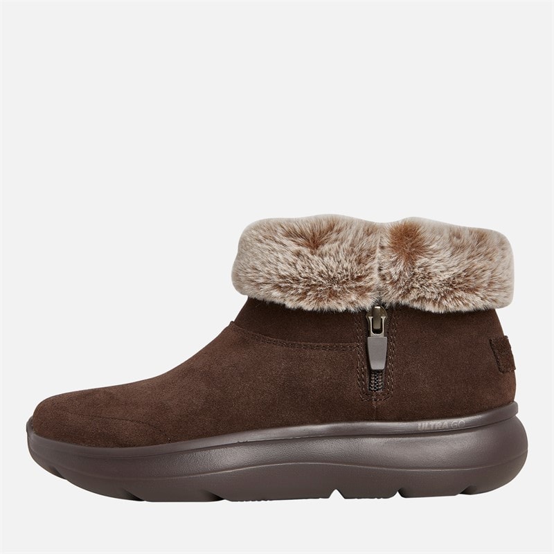 SKECHERS Womens On The Go Encore Snow Capped Boots Chocolate