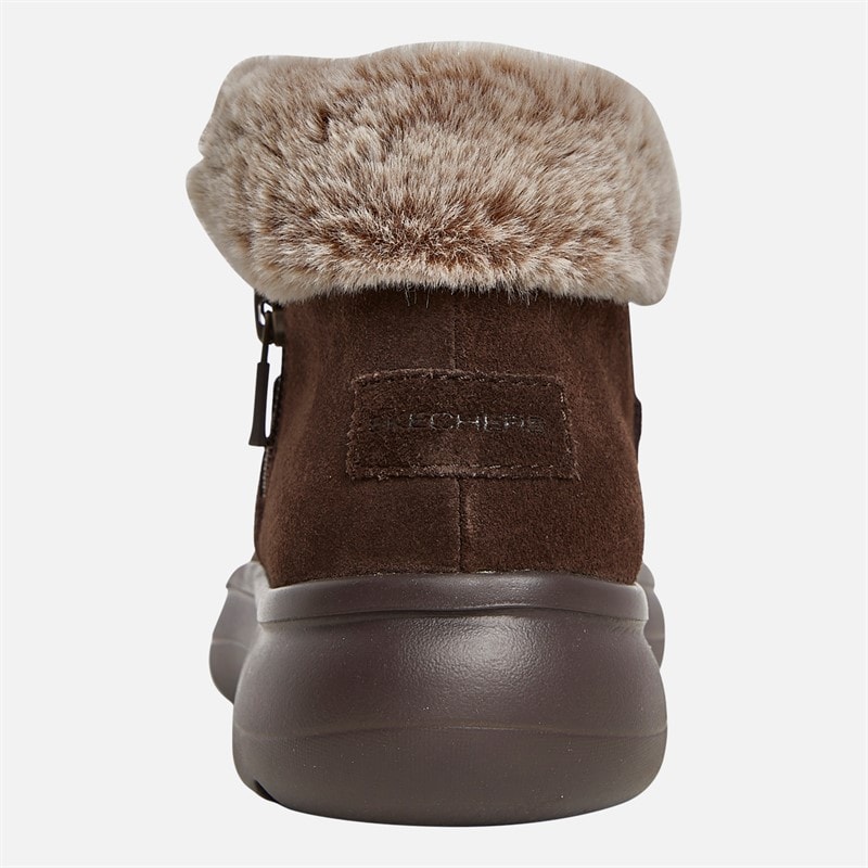Womens On The Go Encore Snow Capped Boots Chocolate - Image 3