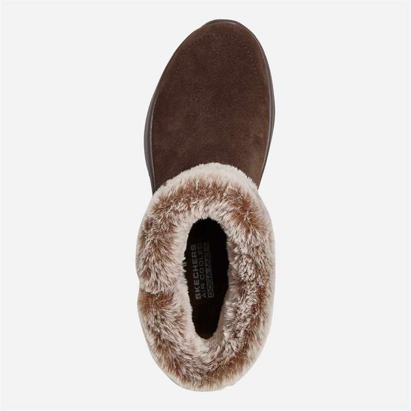 Womens On The Go Encore Snow Capped Boots Chocolate - Image 4