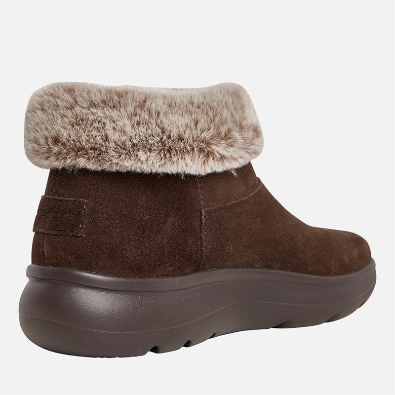 Womens On The Go Encore Snow Capped Boots Chocolate - Image 5