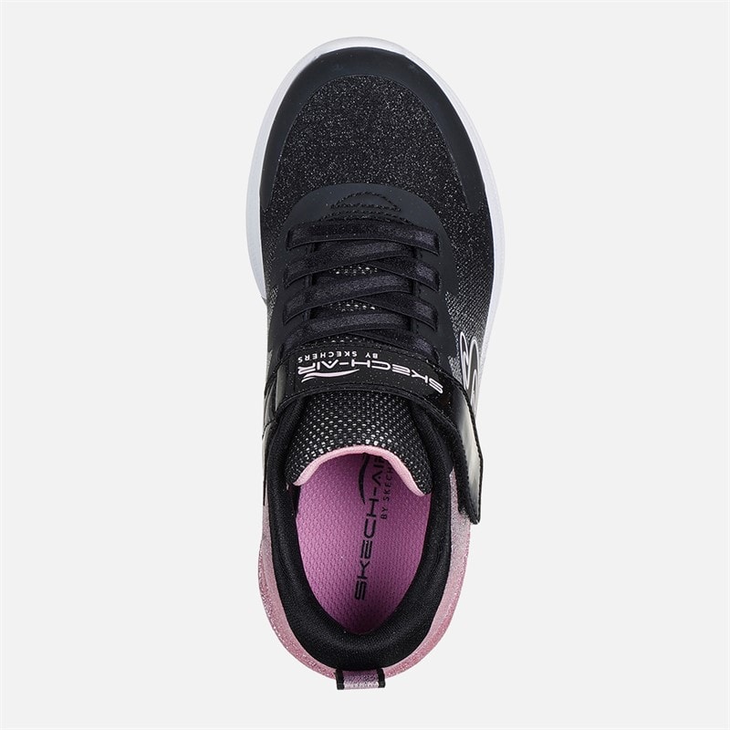SKECHERS Boys Girls Microspec Max Advance Glitz Sneakers Black - Image 4