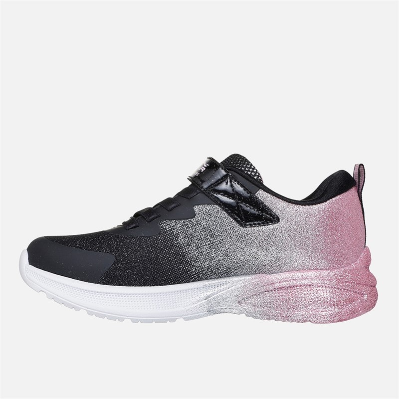 SKECHERS Boys Girls Microspec Max Advance Glitz Sneakers Black - Image 5
