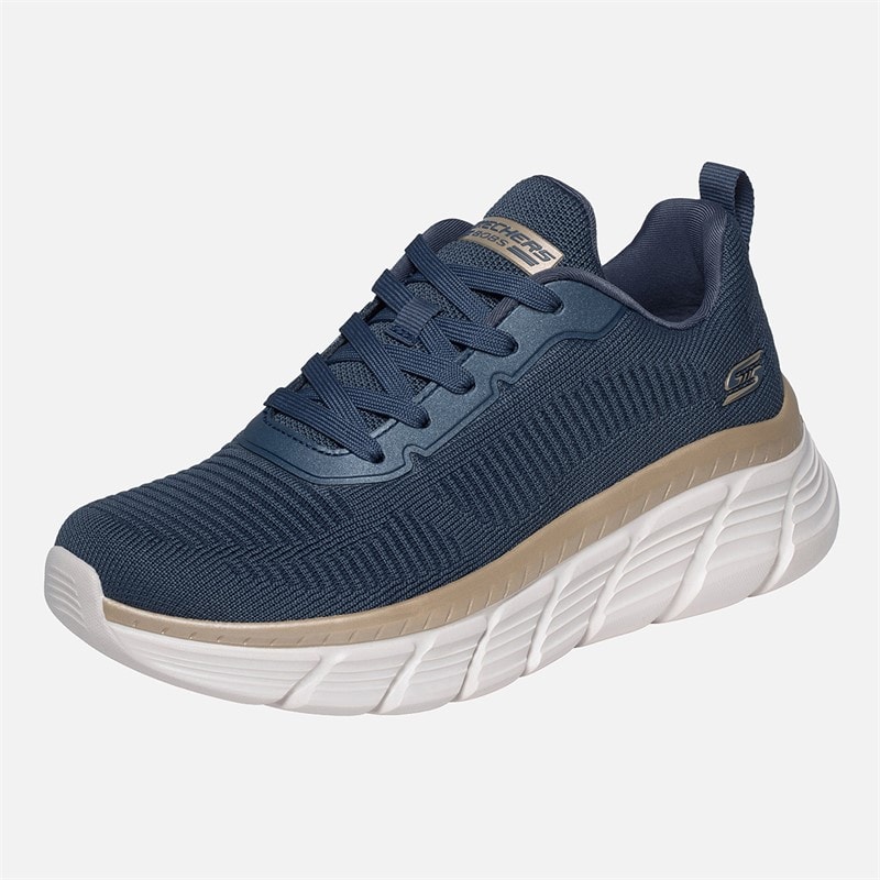 Womens Bobs B Flex Hi Flying High Sneakers Navy - Image 3