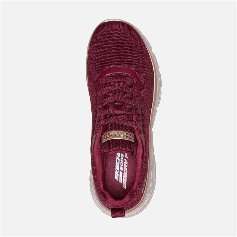 Womens Bobs B Flex Hi Flying High Sneakers Red - Image 4