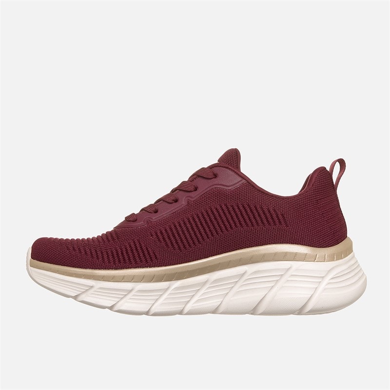 Womens Bobs B Flex Hi Flying High Sneakers Red - Image 5