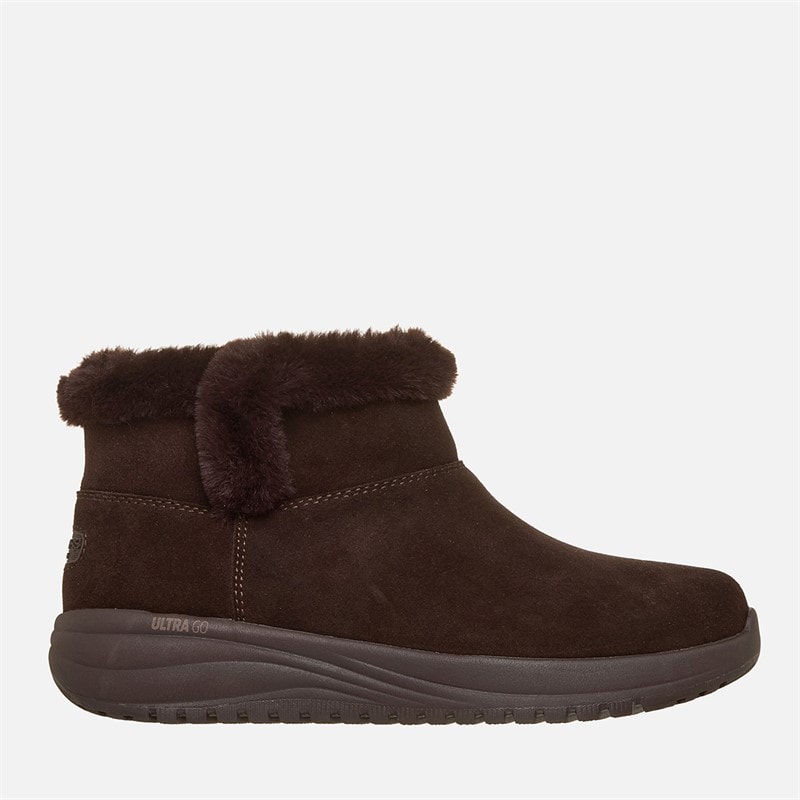 SKECHERS Womens On-The-Go Stellar Cozy Step Boots Brown