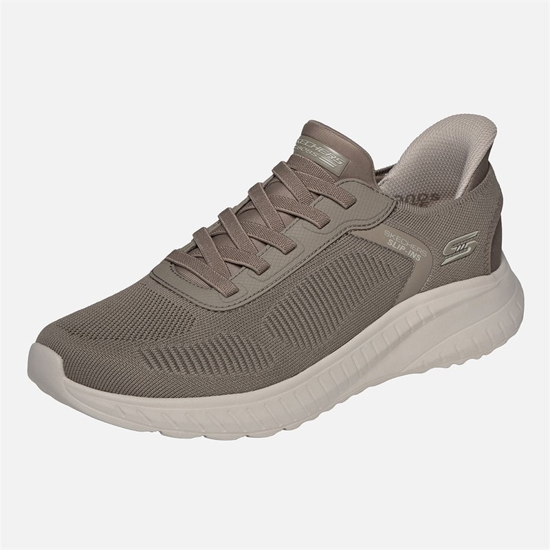 Mens Bob Squad Chaos Solid Step Sneakers Brown - Image 3