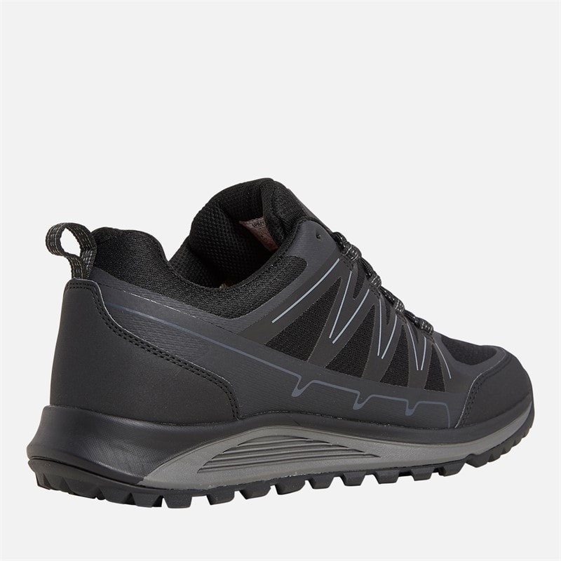 Mens Burbage 2 Low HydroDRY Waterproof Trail Walking Shoes Black - Image 5