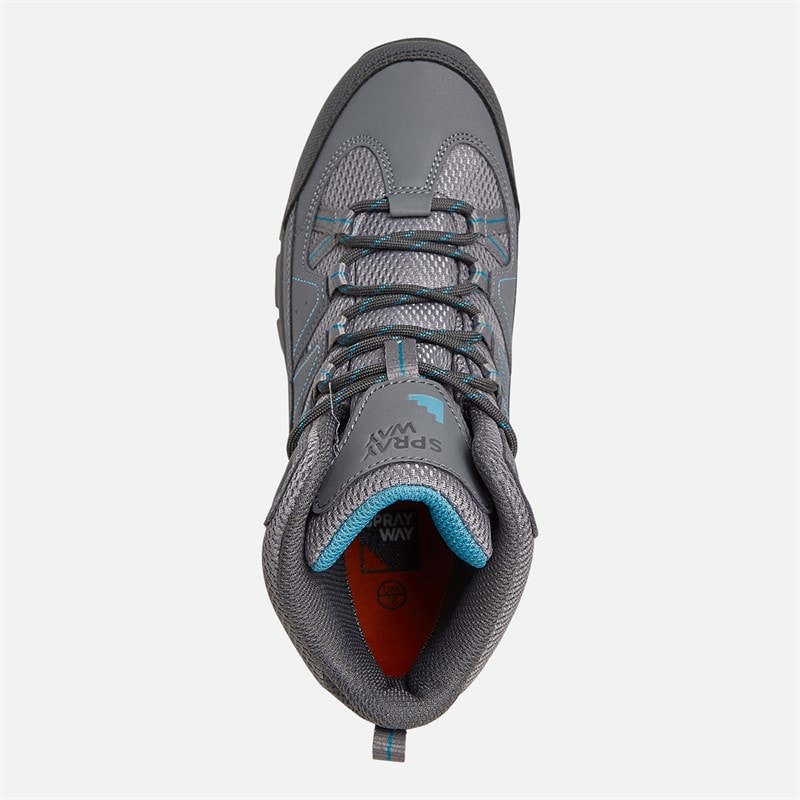 Womens WinHill Mid HydroDRY Waterproof Trail Walking Boots Mid Grey - Image 4