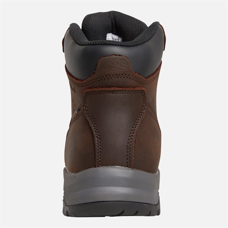 Mens Hordan Nubuck Leather HydroDRY Waterproof Trail Walking Boots Brown - Image 3