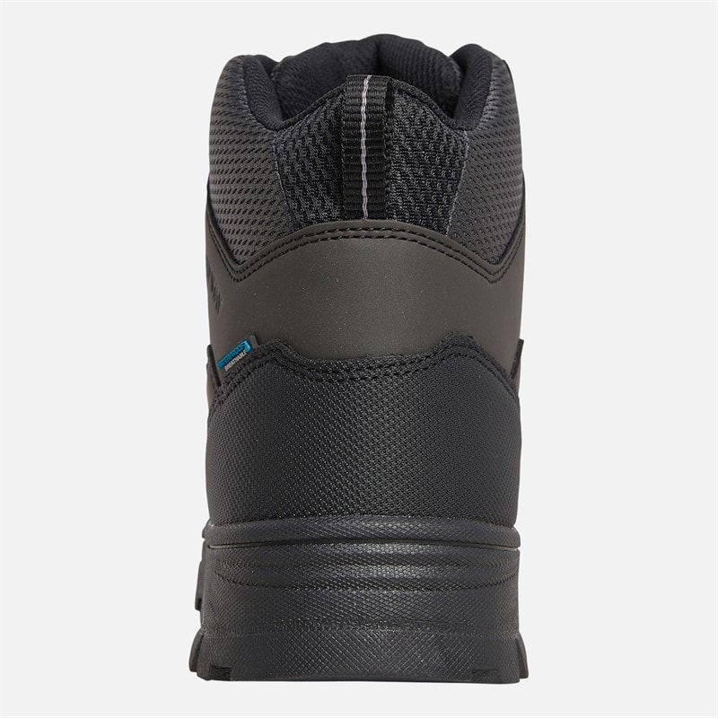 Mens WinHill Mid HydroDRY Waterproof Trail Walking Boots Black - Image 3